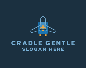 Airplane Luggage Bag logo design