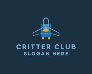 Airplane Luggage Bag logo design