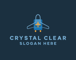 Airplane Luggage Bag logo design