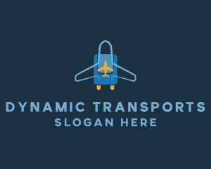 Airplane Luggage Bag logo design