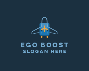 Airplane Luggage Bag logo design