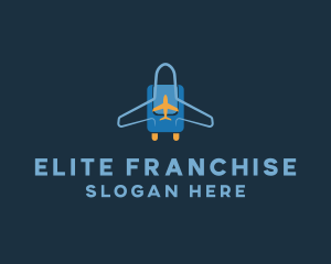 Airplane Luggage Bag logo design