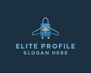 Airplane Luggage Bag logo design