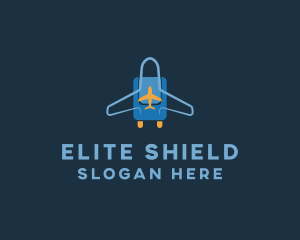 Airplane Luggage Bag logo design