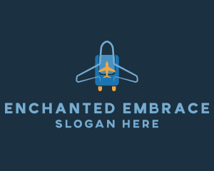 Airplane Luggage Bag logo design