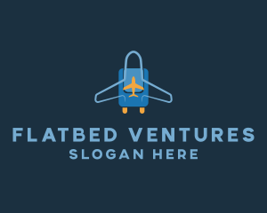 Airplane Luggage Bag logo design