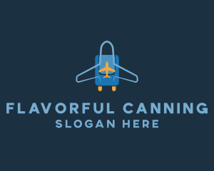 Airplane Luggage Bag logo design