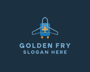 Airplane Luggage Bag logo design