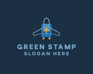 Airplane Luggage Bag logo design