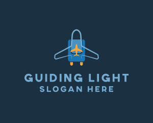 Airplane Luggage Bag logo design