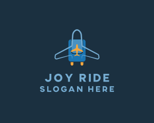 Airplane Luggage Bag logo design