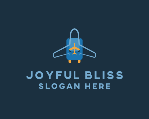 Airplane Luggage Bag logo design