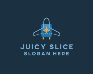 Airplane Luggage Bag logo design