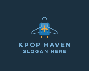 Airplane Luggage Bag logo design