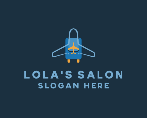 Airplane Luggage Bag logo design