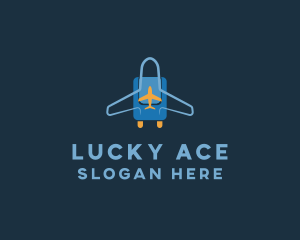 Airplane Luggage Bag logo design