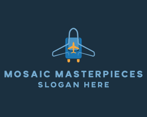 Airplane Luggage Bag logo design