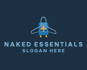 Airplane Luggage Bag logo design