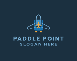 Airplane Luggage Bag logo design