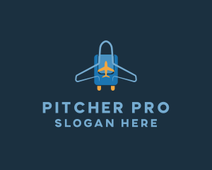 Airplane Luggage Bag logo design