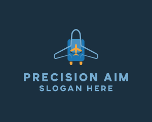 Airplane Luggage Bag logo design