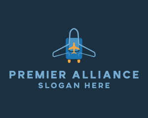 Airplane Luggage Bag logo design