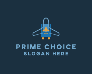 Airplane Luggage Bag logo design