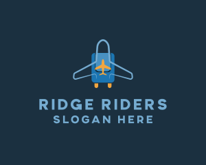 Airplane Luggage Bag logo design