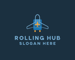 Airplane Luggage Bag logo design