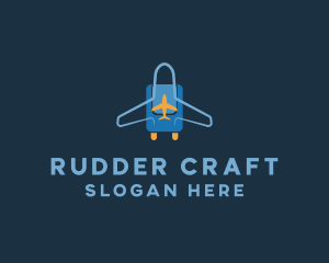 Airplane Luggage Bag logo design