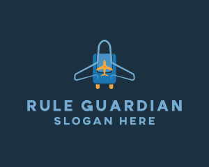 Airplane Luggage Bag logo design