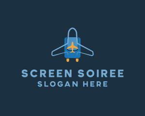 Airplane Luggage Bag logo design