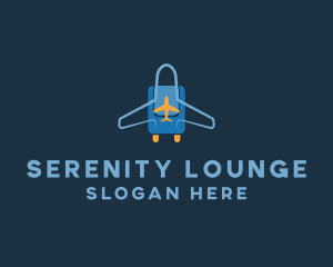 Airplane Luggage Bag logo design