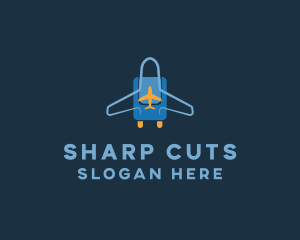 Airplane Luggage Bag logo design