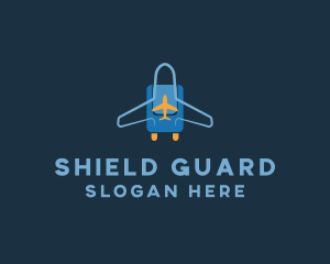 Airplane Luggage Bag logo design