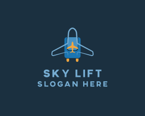 Airplane Luggage Bag logo design