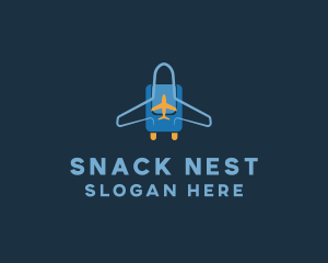 Airplane Luggage Bag logo design