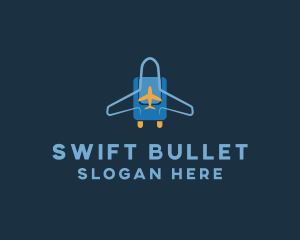 Airplane Luggage Bag logo design