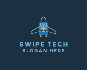 Airplane Luggage Bag logo design