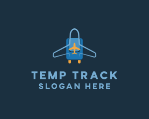 Airplane Luggage Bag logo design