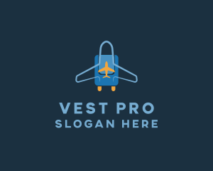 Airplane Luggage Bag logo design