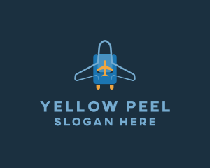 Airplane Luggage Bag logo design