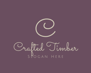 Line Cursive Feminine logo design