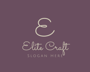 Line Cursive Feminine logo design