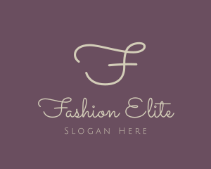 Line Cursive Feminine logo design