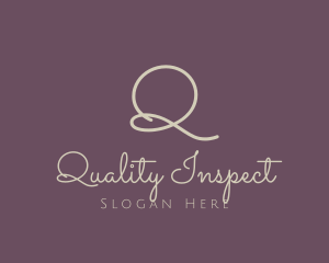 Line Cursive Feminine logo design