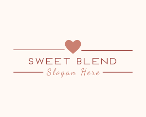 Sweet Dating Wedding Heart logo design