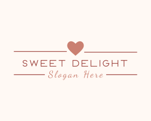 Sweet Dating Wedding Heart logo design