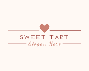 Sweet Dating Wedding Heart logo design