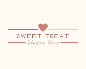 Sweet Dating Wedding Heart logo design